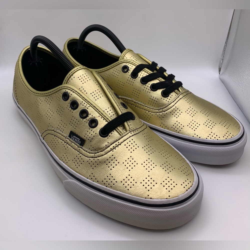 RARE!!! 50TH ANNIVERSARY EDITION "Gold Checker" VANS! Men's 11.5 and 13